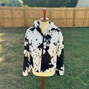 Cow print jacket